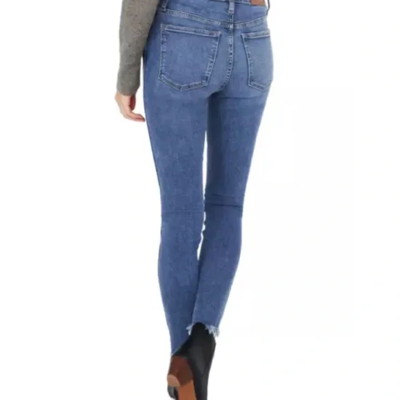 Madewell 9” Mid-Rise Skinny Jeans Medium Wash 26 2 - Picture 7 of 11